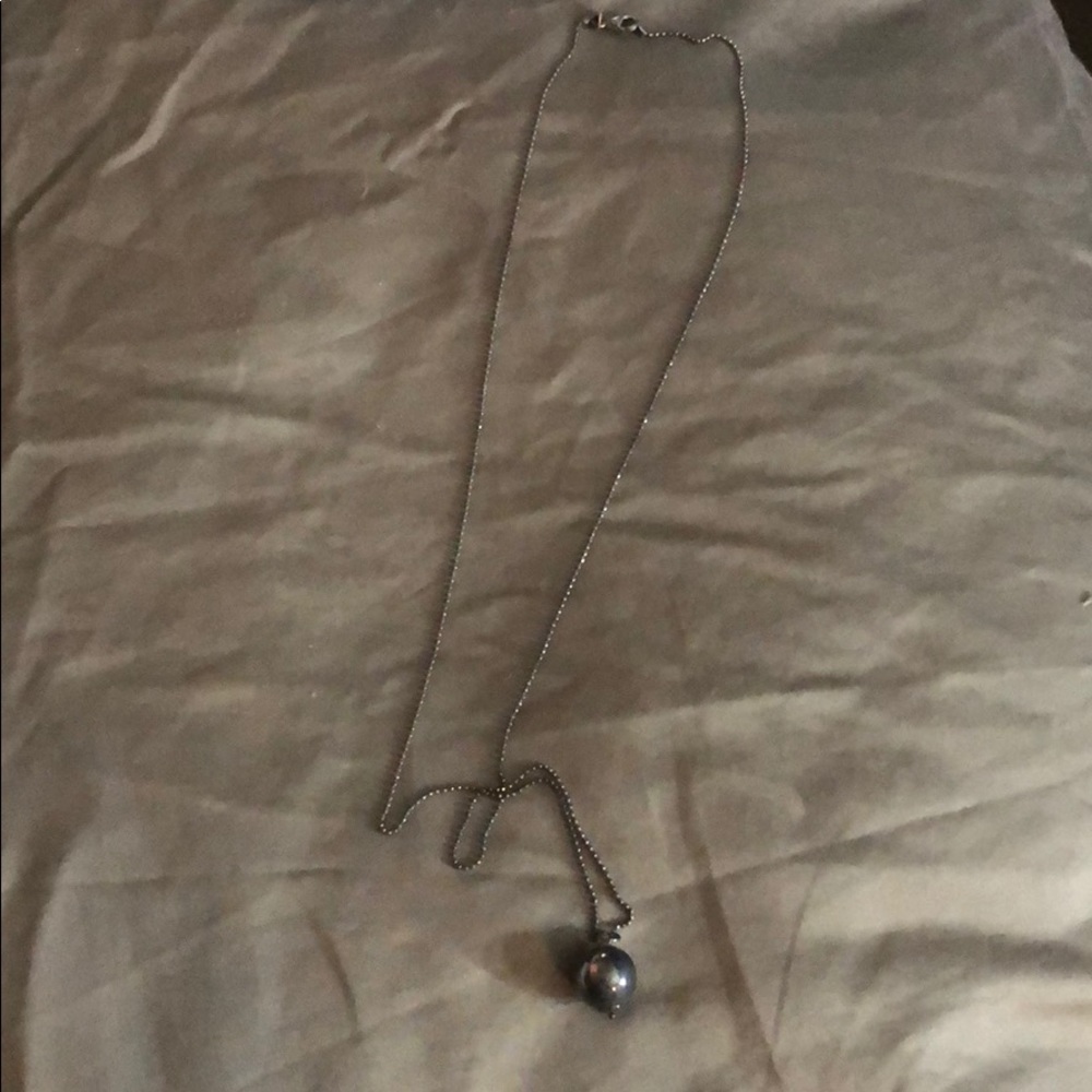 Long stone necklace